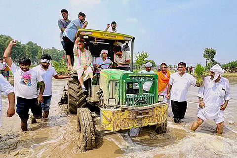 Deependra Hooda at 'Haryana Mange Hisaab' campaign